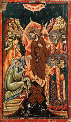 Синайский монастырь. Икона Воскресения. XII в.